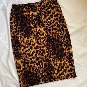 LuLaRoe Cassie Skirt Small Leopard